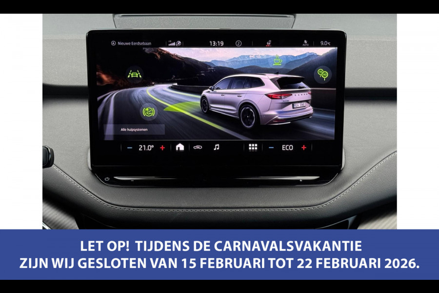 Škoda ENYAQ iV 80 Sportline, panoramadak, achteruitrijcamera, stoelverwarming, vele opties, 1 e eigenaar, NL auto met nap