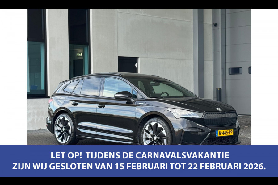 Škoda ENYAQ iV 80 Sportline, panoramadak, achteruitrijcamera, stoelverwarming, vele opties, 1 e eigenaar, NL auto met nap