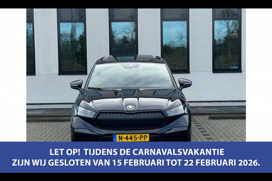 Škoda ENYAQ iV 80 Sportline, panoramadak, achteruitrijcamera, stoelverwarming, vele opties, 1 e eigenaar, NL auto met nap