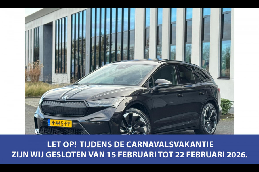 Škoda ENYAQ iV 80 Sportline, panoramadak, achteruitrijcamera, stoelverwarming, vele opties, 1 e eigenaar, NL auto met nap