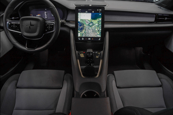 Polestar 2 Long Range Single Motor 78 kWh Pano 360 ° Pilot ACC Alcantara Stuurverwarming Memory seats Elektr. uitklapbare trekhaak Stoelverwarming voor & achter LM velgen