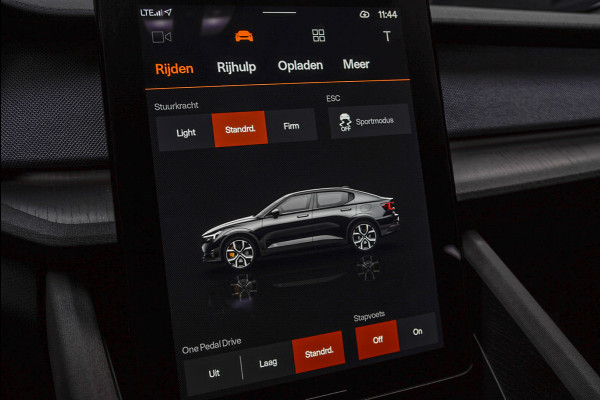 Polestar 2 Long Range Single Motor 78 kWh Pano 360 ° Pilot ACC Alcantara Stuurverwarming Memory seats Elektr. uitklapbare trekhaak Stoelverwarming voor & achter LM velgen