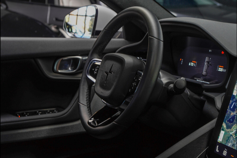 Polestar 2 Long Range Single Motor 78 kWh Pano 360 ° Pilot ACC Alcantara Stuurverwarming Memory seats Elektr. uitklapbare trekhaak Stoelverwarming voor & achter LM velgen