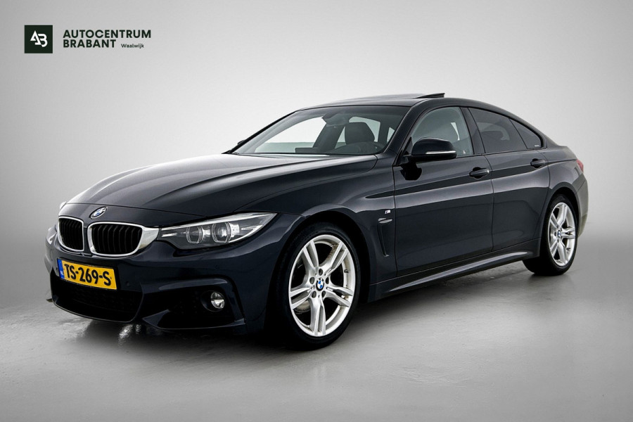 BMW 4 Serie Gran Coupé 418i High Executive (PANORAMADAK, STOELVERWARMING, CARPLAY, DEALER ONDERHOUDEN, GROOT NAVI, SPORTSTOELEN)