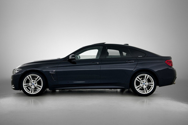BMW 4 Serie Gran Coupé 418i High Executive (PANORAMADAK, STOELVERWARMING, CARPLAY, DEALER ONDERHOUDEN, GROOT NAVI, SPORTSTOELEN)