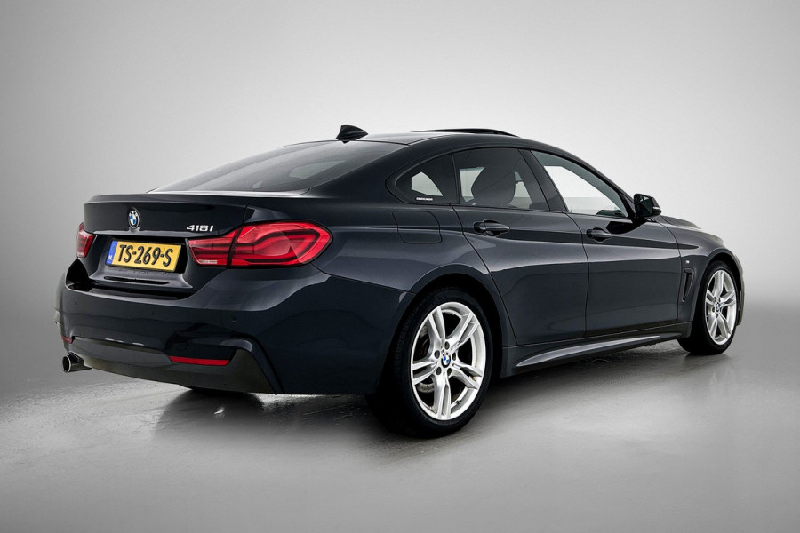 BMW 4 Serie Gran Coupé 418i High Executive (PANORAMADAK, STOELVERWARMING, CARPLAY, DEALER ONDERHOUDEN, GROOT NAVI, SPORTSTOELEN)