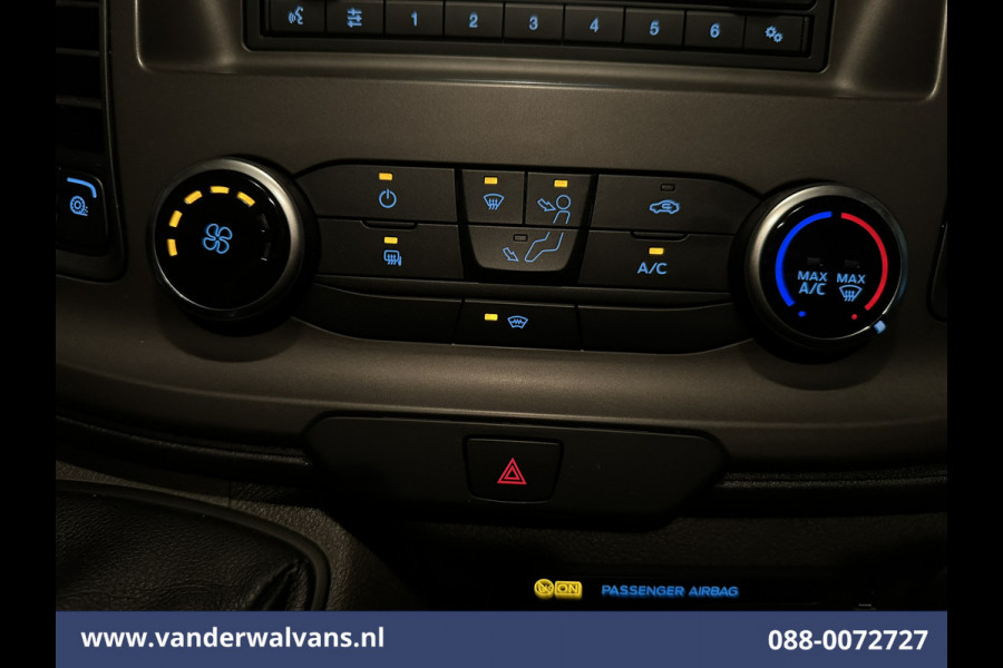 Ford Transit Custom 2.0 TDCI L1H1 Euro6 Airco | LED | Cruisecontrol | Verwarmde voorruit Parkeersensoren, Bijrijdersbank, 2500kg trekvermogen