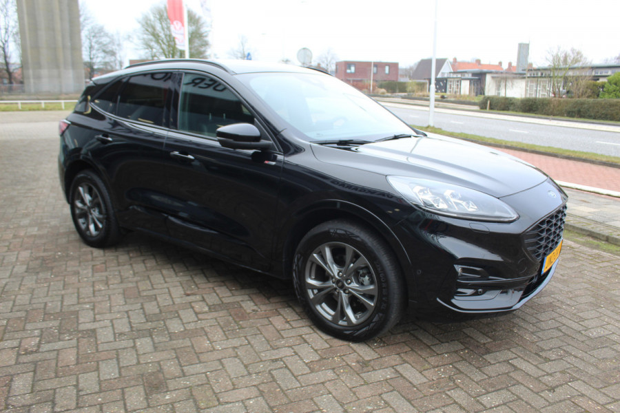 Ford Kuga 2.5 PHEV ST-Line X , 1500kg Trekgewicht Hybride rijden voor een reële prijs ! Adaptive Cruise Control, Stoel-, stuur- en voorraamverwarming, Climate Control, Metallic lak, Camera v+a, Elektr. achterklep, Side- en lane assist etc.