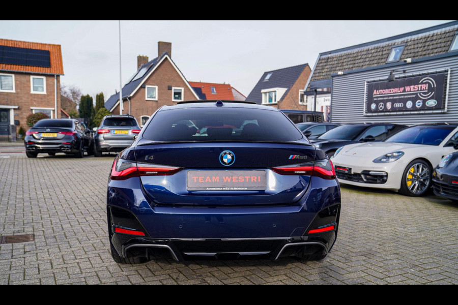 BMW i4 M50 High Executive 84 kWh | Schuifdak | BTW incl. | Harman/Kardon | Head up | Adaptieve cruise | Kuipstoelen | 360 cam |