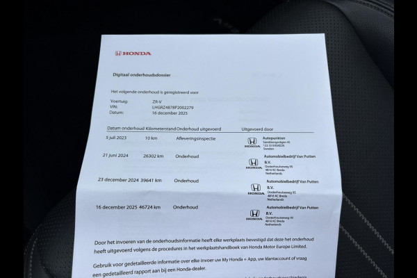 Honda Zr-V 2.0 e:HEV Advance | Pano, Leder, Carplay/Android, Camera, ACC, Stoel+Stuur+Achterb.verw., Trekhaak | Dealeronderhouden|