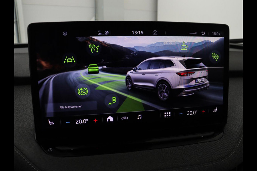 Škoda ENYAQ iV 60 | Stoelverwarming | Adaptive cruise | Warmtepomp | Matrix LED | Keyless | Carplay | Stuurverwarming | Navigatie | Sfeerverlichting | Half leder | Climate control