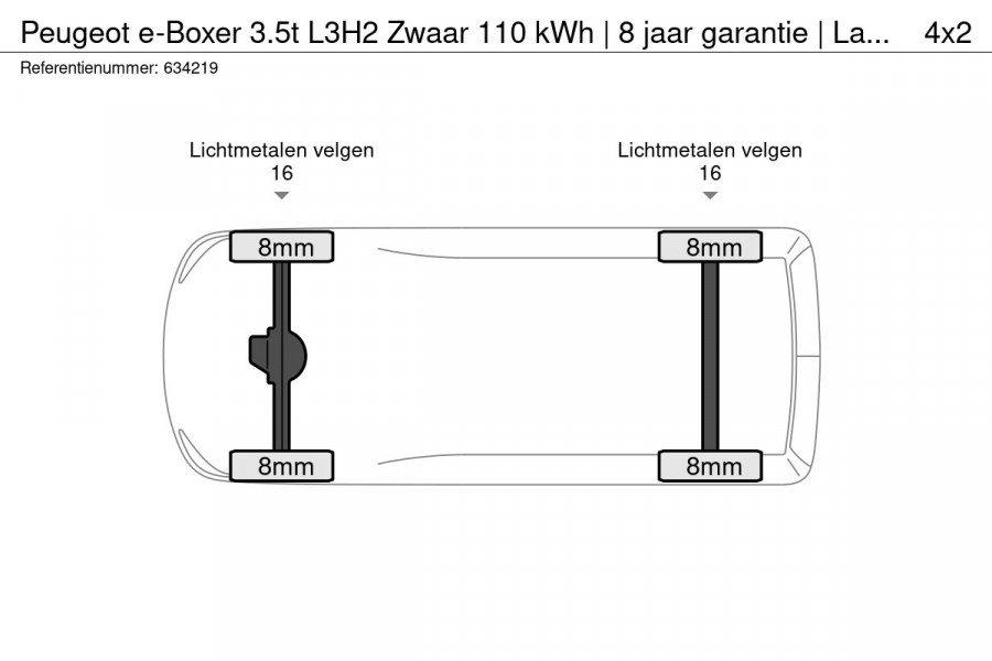 Peugeot e-Boxer 3.5t L3H2 Zwaar 110 kWh | 8 jaar garantie | Laadruimtebetimmering | Pakket Style Black | Pakket Premium Visibilit LED | Pakket City Plus