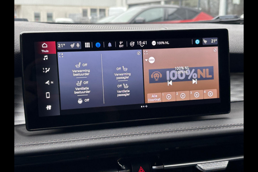 Alfa Romeo Tonale 1.3T PHEV Edizione Speciale 280pk! | Volle uitrusting! | Lederen bekleding | 360 graden Camera | Stoelverwarming/ventilatie | Adaptive cruise control | Schakelflippers |