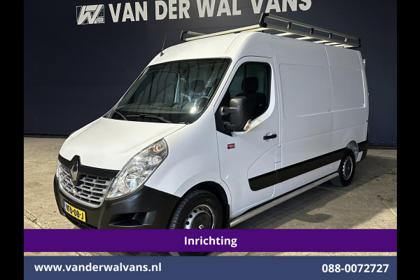 Renault Master 2.3 dCi 131pk L2H2 Inrichting Euro6 Airco | Imperiaal | Navigatie | Cruisecontrol | 2500kg Trekhaak Parkeersensoren, Trap, Sidebars, Bijrijdersbank