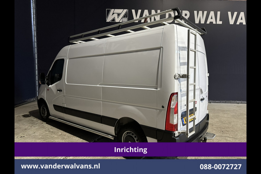 Renault Master 2.3 dCi 131pk L2H2 Inrichting Euro6 Airco | Imperiaal | Navigatie | Cruisecontrol | 2500kg Trekhaak Parkeersensoren, Trap, Sidebars, Bijrijdersbank