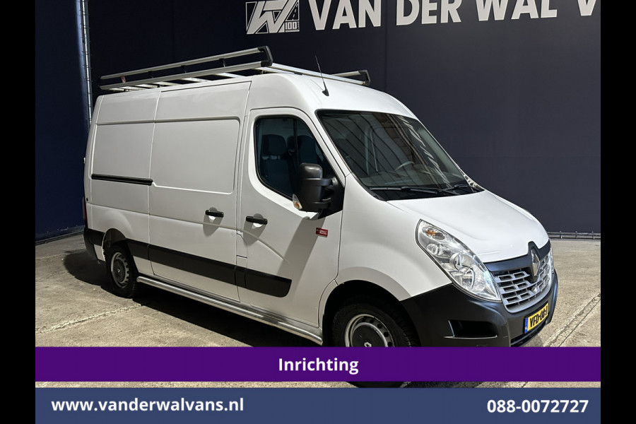 Renault Master 2.3 dCi 131pk L2H2 Inrichting Euro6 Airco | Imperiaal | Navigatie | Cruisecontrol | 2500kg Trekhaak Parkeersensoren, Trap, Sidebars, Bijrijdersbank