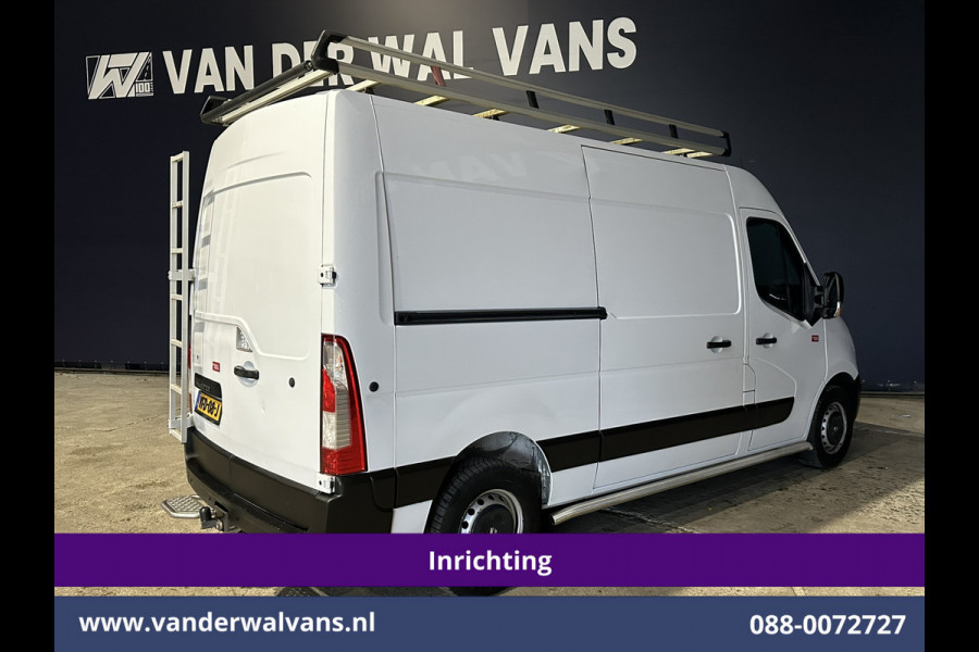 Renault Master 2.3 dCi 131pk L2H2 Inrichting Euro6 Airco | Imperiaal | Navigatie | Cruisecontrol | 2500kg Trekhaak Parkeersensoren, Trap, Sidebars, Bijrijdersbank