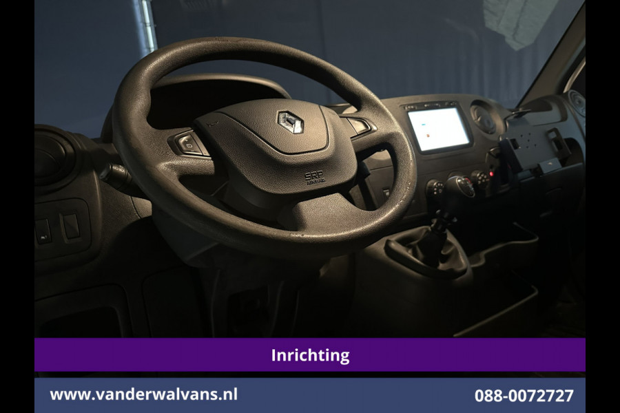 Renault Master 2.3 dCi 131pk L2H2 Inrichting Euro6 Airco | Imperiaal | Navigatie | Cruisecontrol | 2500kg Trekhaak Parkeersensoren, Trap, Sidebars, Bijrijdersbank