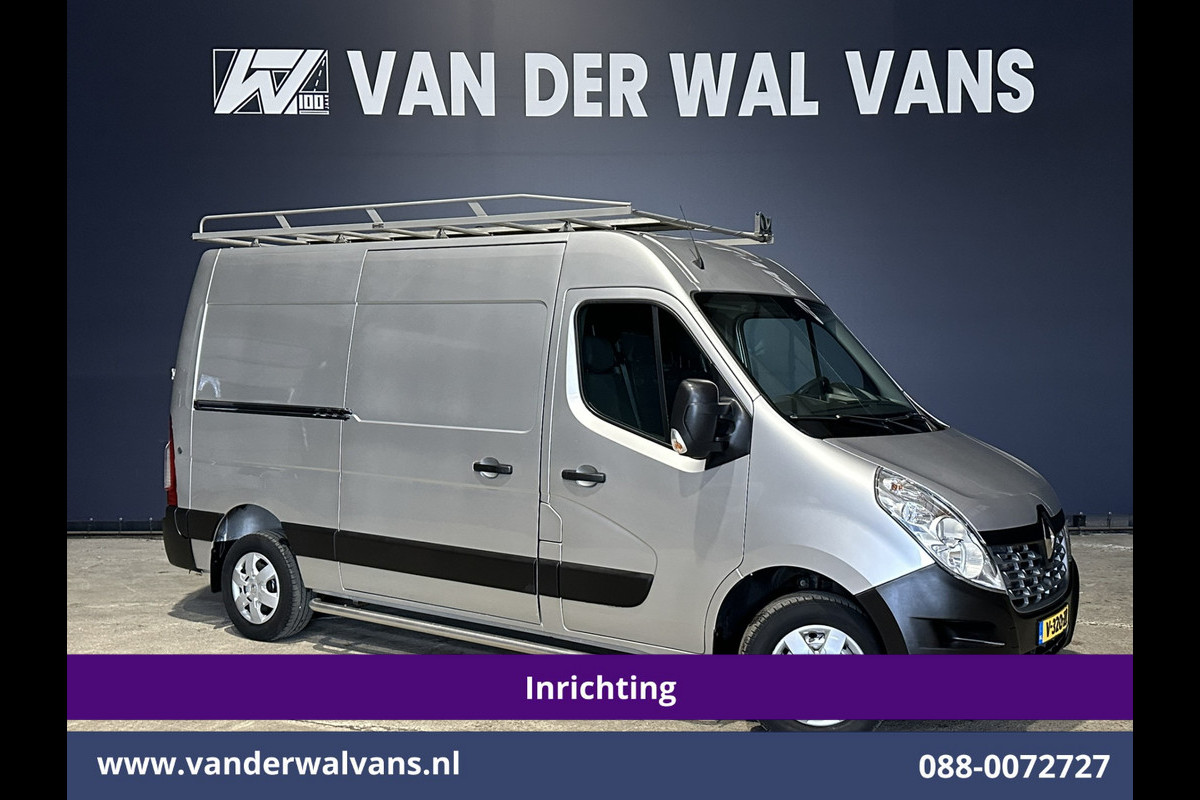 Renault Master 2.3 dCi 170pk L2H2 Inrichting Euro6 Airco | Imperiaal | Camera | Navigatie | Cruisecontrol | 2500kg Trekhaak Parkeersensoren, Trap, Sidebars, Bijrijdersbank