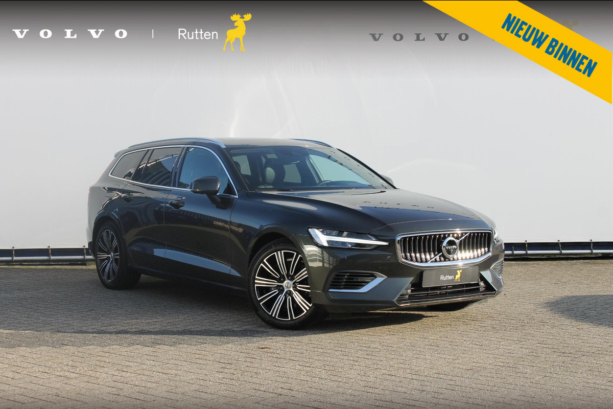 Volvo V60 T6 350PK Automaat Recharge AWD Inscription Panoramisch schuif-kanteldak / Semi elektrisch wegklapbare trekhaak / DAB+ / Apple Carplay / Lederen bekleding / 360graden camera