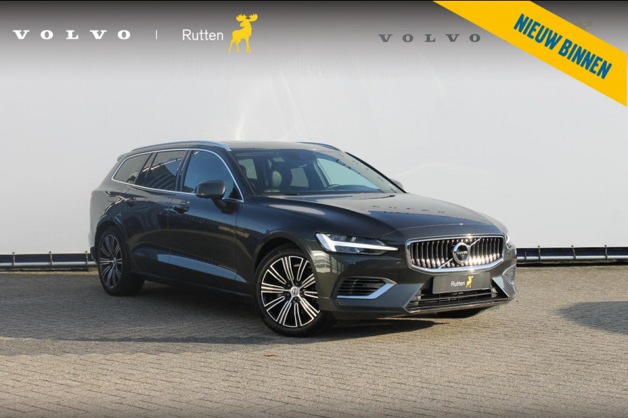 Volvo V60 T6 350PK Automaat Recharge AWD Inscription Panoramisch schuif-kanteldak / Semi elektrisch wegklapbare trekhaak / DAB+ / Apple Carplay / Lederen bekleding / 360graden camera