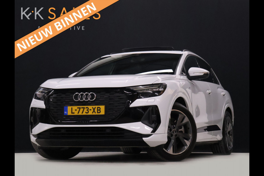 Audi Q4 e-tron 40 Launch edition S Competition 77 kWh [SCHUIFDAK, APPLE CARPLAY, VIRTUAL COCKPIT, STOELVERWARMING, CAMERA, NIEUWSTAAT]