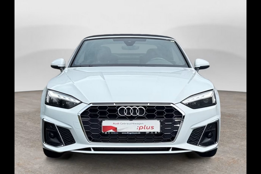 Audi A5 Cabriolet 40 TFSI S-LINE ** MATRIX, NAVI+, LEDER, NEKVERW, 19-inch LMV, VIRTUAL ** 1e EIG - UNFALLFREI - Ex AUDI-AG ** ** INFORMEER OOK NAAR ONZE AANTREKKELIJKE FINANCIAL-LEASE TARIEVEN **