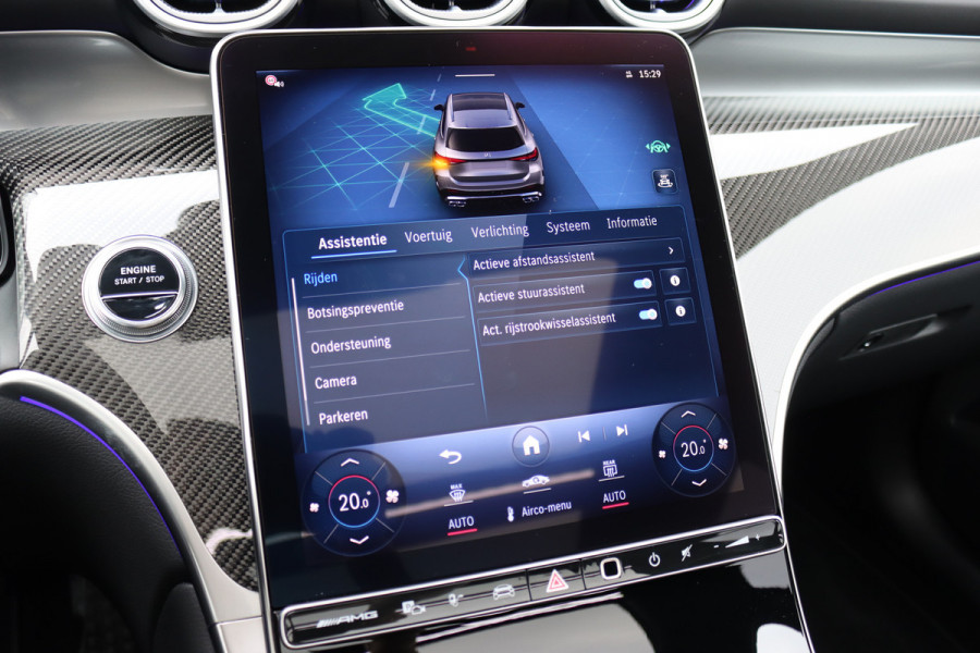 Mercedes-Benz GLC AMG 63 S E Performance Aut9 | 680pk | Achterasbesturing | AMG Drivers Package | Distronic+ | Carbon | Trekhaak | HUD | Burmester | Nappa Leder | Verwarmd Stuurwiel |