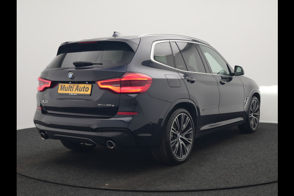 BMW X3 xDrive30e M Sport Plug In Hybrid 293pk Dealer O.H. PHEV | Trekhaak Af Fabriek | Head Up | 360 Camera | Adaptief Onderstel | Lederen Sportstoelen & Stuur Verwarmd | Sfeerverlichting | Keyless | Blis | Navigatie | DAB | Virtual |