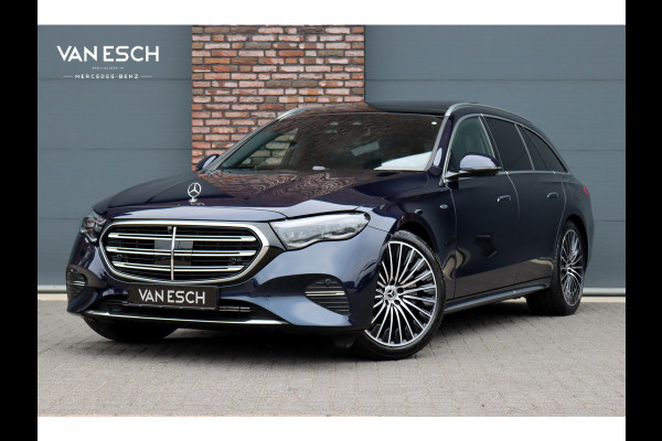 Mercedes-Benz E-Klasse Estate 300 e Exclusive Line Premium | Distronic+ | Stoelventilatie | HUD | Zonnerollo's | Digital Light | Trekhaak | Burmester | Leder | Keyless Go | Surround Camera |