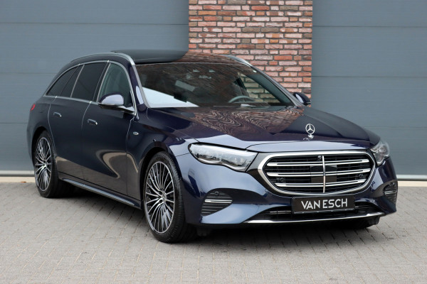 Mercedes-Benz E-Klasse Estate 300 e Exclusive Line Premium | Distronic+ | Stoelventilatie | HUD | Zonnerollo's | Digital Light | Trekhaak | Burmester | Leder | Keyless Go | Surround Camera |