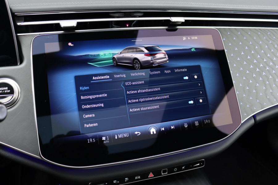 Mercedes-Benz E-Klasse Estate 300 e Exclusive Line Premium | Distronic+ | Stoelventilatie | HUD | Zonnerollo's | Digital Light | Trekhaak | Burmester | Leder | Keyless Go | Surround Camera |