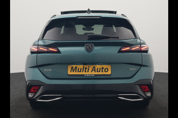 Peugeot 308 SW 1.6 Plug In Hybrid GT Pack Business 225pk Dealer O.H. PHEV | Panodak | Adaptive Cruise | 360 Camera | Lederen Sportstoelen Massage & Memory | Focal Sound | Stoelen & Stuur Verwarmd | Sfeerverlichting | Apple Carplay | Keyless | Navigatie | DAB |