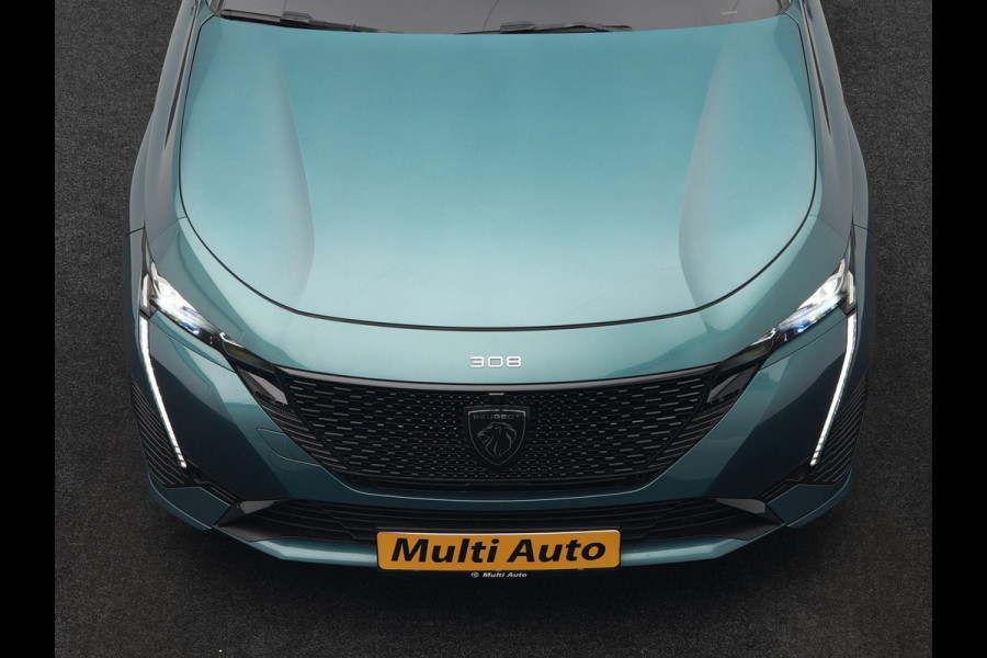 Peugeot 308 SW 1.6 Plug In Hybrid GT Pack Business 225pk Dealer O.H. PHEV | Panodak | Adaptive Cruise | 360 Camera | Lederen Sportstoelen Massage & Memory | Focal Sound | Stoelen & Stuur Verwarmd | Sfeerverlichting | Apple Carplay | Keyless | Navigatie | DAB |