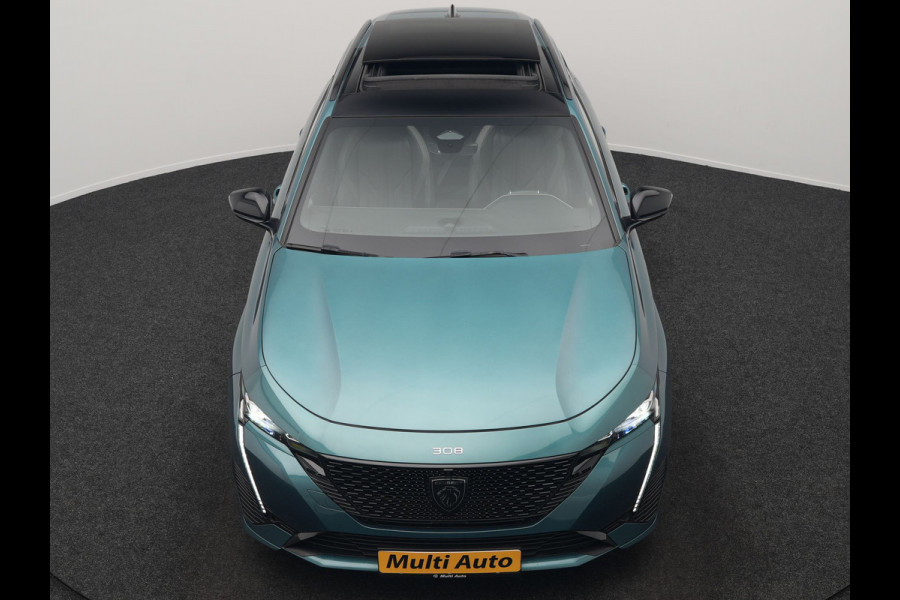 Peugeot 308 SW 1.6 Plug In Hybrid GT Pack Business 225pk Dealer O.H. PHEV | Panodak | Adaptive Cruise | 360 Camera | Lederen Sportstoelen Massage & Memory | Focal Sound | Stoelen & Stuur Verwarmd | Sfeerverlichting | Apple Carplay | Keyless | Navigatie | DAB |