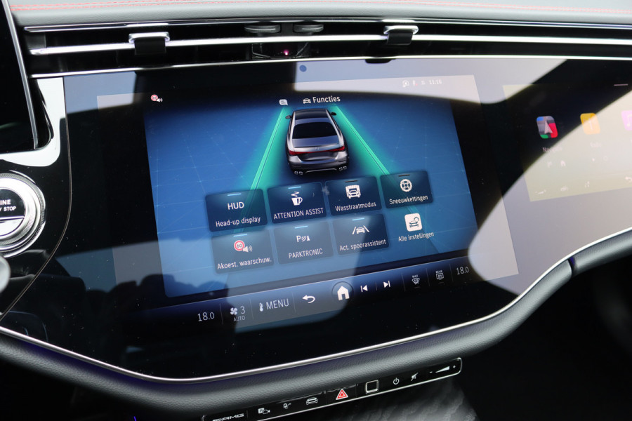 Mercedes-Benz E-Klasse AMG 53 4MATIC+ Premium | 585pk | Hyperscreen | Achterasbesturing | Distronic | Burmester | HUD | Digital Light | Stoelverwarming | Surround Camera | Keyless Go |