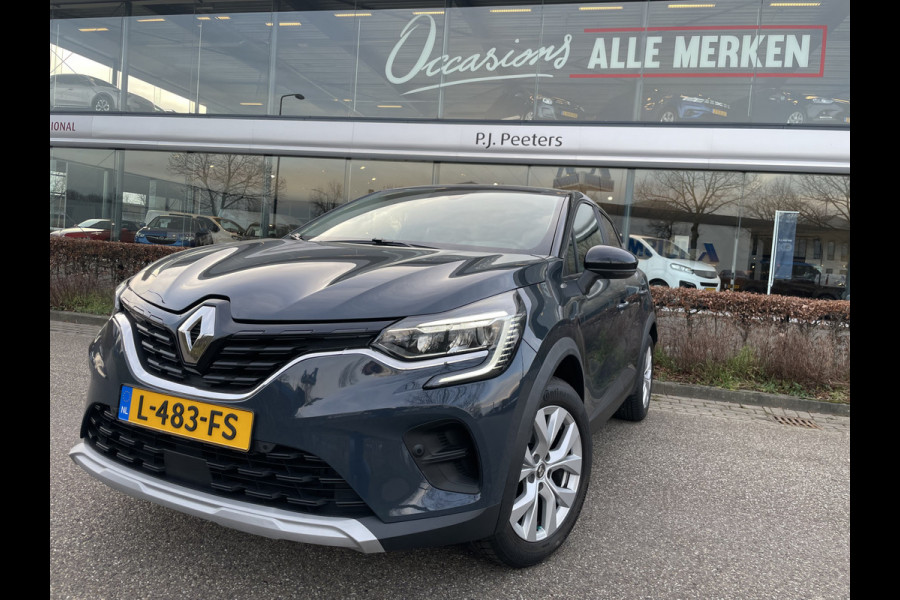 Renault Captur 1.0 TCe 100 Bi-Fuel Business Zen Airco - Cruise control - Parkeersensoren achter - Navigatiesysteem - Bluetooth - Stuur multifunctioneel - Stuur leder - Elektrische ramen - Licht metalen velgen 17 inch - Rijstrooksensor met