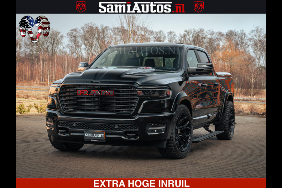 Dodge Ram 1500 Night Premium | Full Option | De Meest Luxe Pick-Up in zijn Klasse | Comfortabele Dubbele Cabine met Royale 5 Zitplaatsen | BPM vrij | Nu Leverbaar uit Voorraad | Voorraad Nr 2200 - 0886