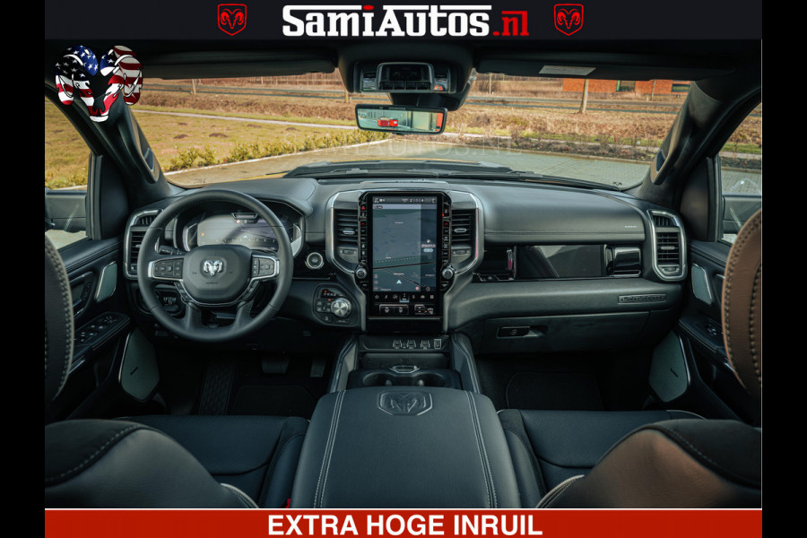 Dodge Ram 1500 Night Premium | Full Option | De Meest Luxe Pick-Up in zijn Klasse | Comfortabele Dubbele Cabine met Royale 5 Zitplaatsen | BPM vrij | Nu Leverbaar uit Voorraad | Voorraad Nr 2200 - 0886