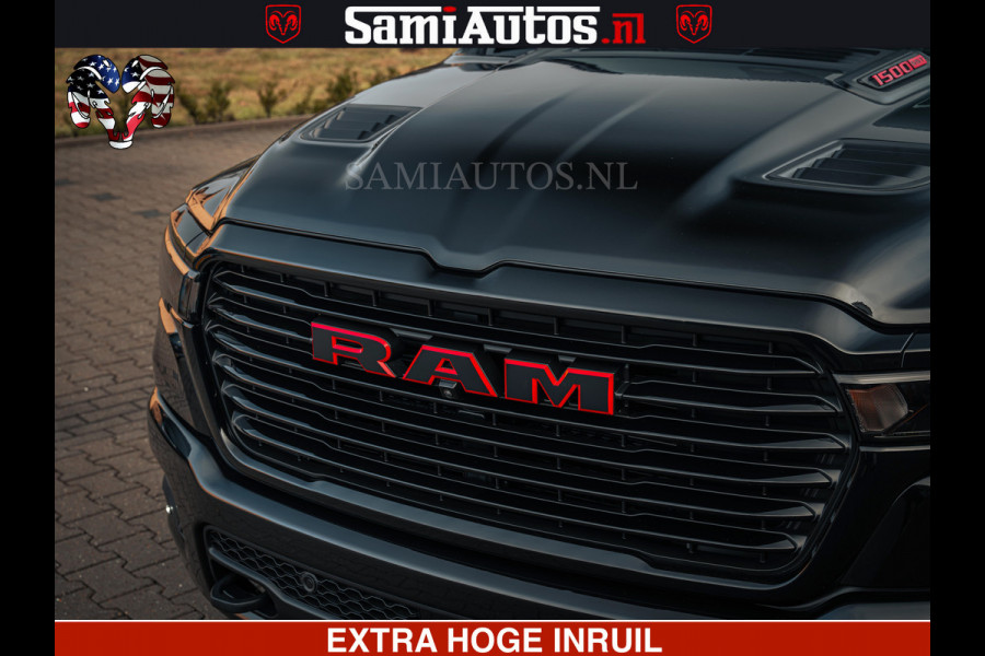 Dodge Ram 1500 Night Premium | Full Option | De Meest Luxe Pick-Up in zijn Klasse | Comfortabele Dubbele Cabine met Royale 5 Zitplaatsen | BPM vrij | Nu Leverbaar uit Voorraad | Voorraad Nr 2200 - 0886