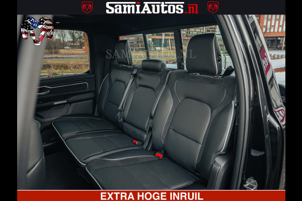 Dodge Ram 1500 Night Premium | Full Option | De Meest Luxe Pick-Up in zijn Klasse | Comfortabele Dubbele Cabine met Royale 5 Zitplaatsen | BPM vrij | Nu Leverbaar uit Voorraad | Voorraad Nr 2200 - 0886