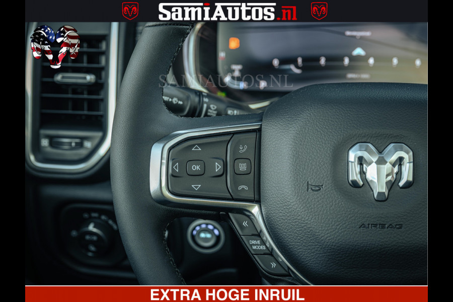 Dodge Ram 1500 Night Premium | Full Option | De Meest Luxe Pick-Up in zijn Klasse | Comfortabele Dubbele Cabine met Royale 5 Zitplaatsen | BPM vrij | Nu Leverbaar uit Voorraad | Voorraad Nr 2200 - 0886