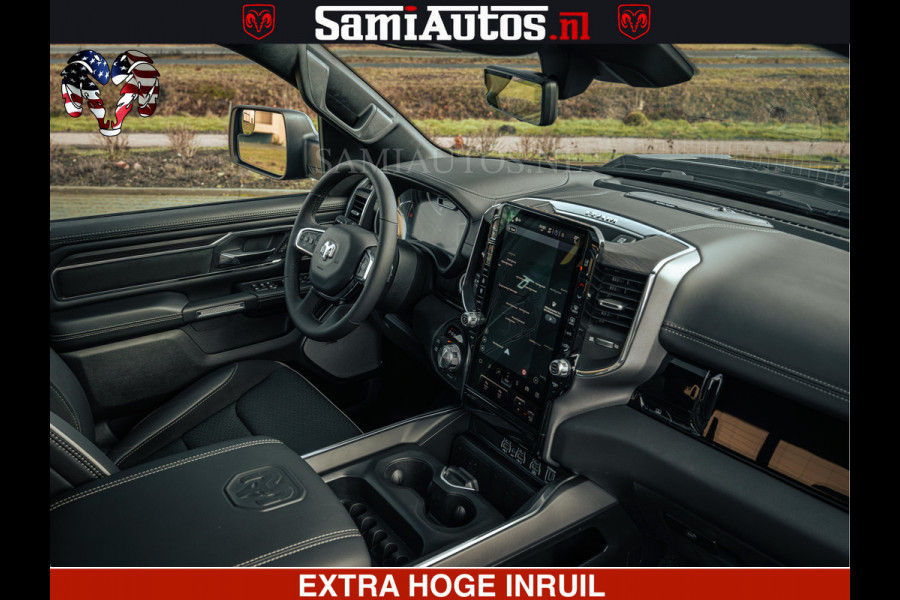 Dodge Ram 1500 Night Premium | Full Option | De Meest Luxe Pick-Up in zijn Klasse | Comfortabele Dubbele Cabine met Royale 5 Zitplaatsen | BPM vrij | Nu Leverbaar uit Voorraad | Voorraad Nr 2200 - 0886