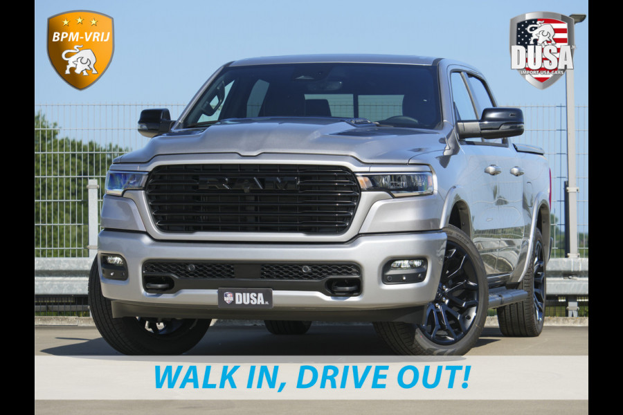 Dodge Ram | 1500 | Laramie | Sport | 3.0L I6 Hurricane | Crew Cab | 4X4 | BPM-VRIJ | Panorama | Billet Silver | SPORT Getoonde accessoires zijn verkrijgbaar tegen meerprijs