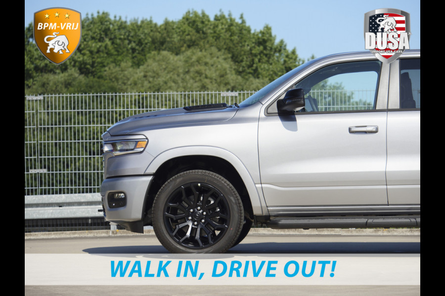 Dodge Ram | 1500 | Laramie | Sport | 3.0L I6 Hurricane | Crew Cab | 4X4 | BPM-VRIJ | Panorama | Billet Silver | SPORT Getoonde accessoires zijn verkrijgbaar tegen meerprijs