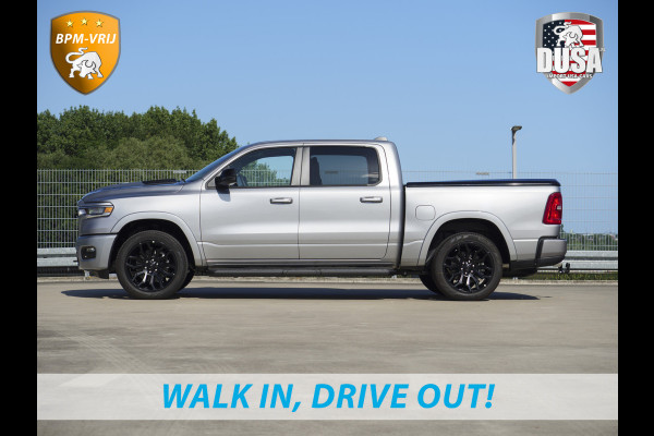 Dodge Ram | 1500 | Laramie | Sport | 3.0L I6 Hurricane | Crew Cab | 4X4 | BPM-VRIJ | Panorama | Billet Silver | SPORT Getoonde accessoires zijn verkrijgbaar tegen meerprijs