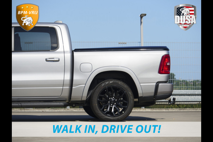 Dodge Ram | 1500 | Laramie | Sport | 3.0L I6 Hurricane | Crew Cab | 4X4 | BPM-VRIJ | Panorama | Billet Silver | SPORT Getoonde accessoires zijn verkrijgbaar tegen meerprijs