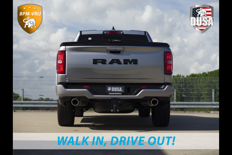Dodge Ram | 1500 | Laramie | Sport | 3.0L I6 Hurricane | Crew Cab | 4X4 | BPM-VRIJ | Panorama | Billet Silver | SPORT Getoonde accessoires zijn verkrijgbaar tegen meerprijs