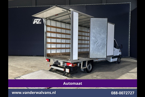 Mercedes-Benz Sprinter 314CDI 143pk Automaat Bakwagen 21m3 KUUB Laadklep Zijdeur Euro6 Airco | Bijrijdersbank Lat om Lat, Leren bekleding