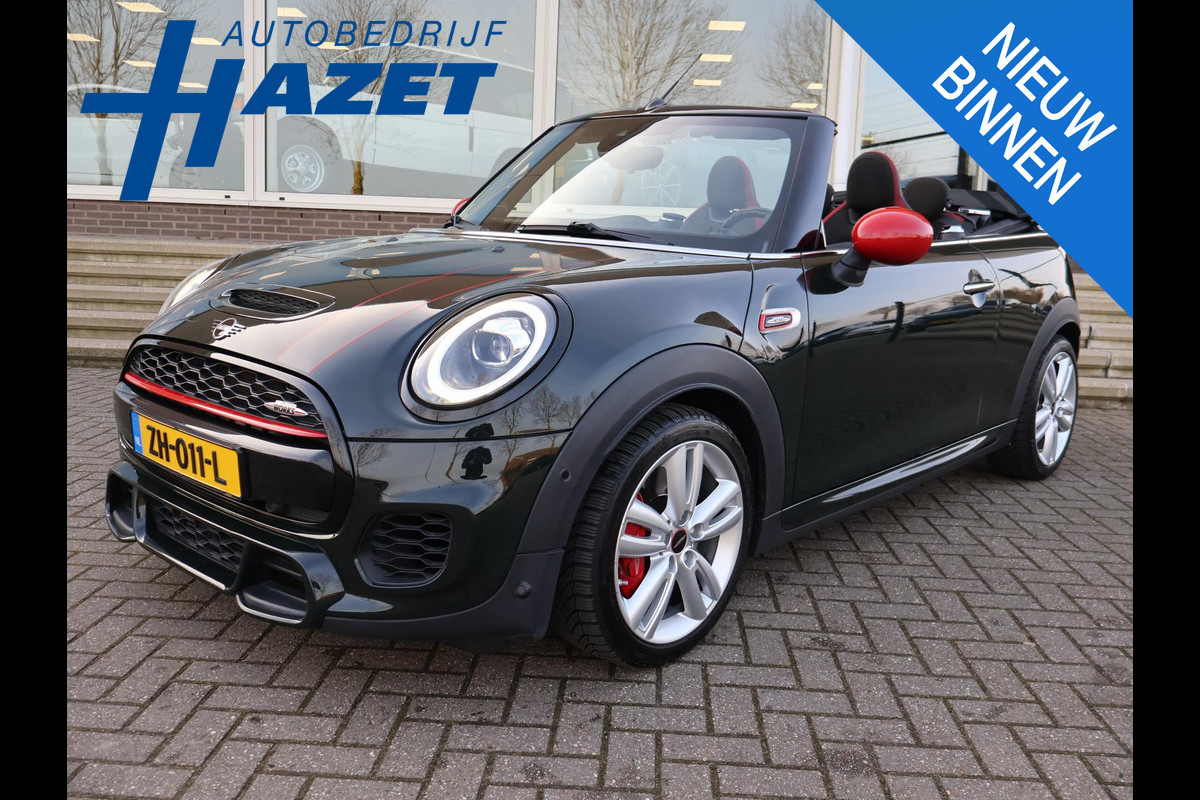 MINI Cabrio 2.0 JCW JOHN COOPER WORKS 231 PK REBEL GREEN | JCW STOELEN | ADAPTIVE CRUISE | ORIG. NL